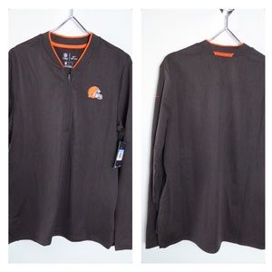 Nike Dri-Fit Cleveland Browns NFL 1/2 Zip Sweater
